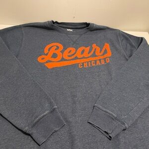 NFL Chicago Bears Crewneck Sweatshirt Women's Large Navy & Orange Football